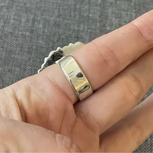 Native American SW Sterling Silver Tigers Eye Champagne Yellow topaz💛Ring .925 - Picture 5 of 7